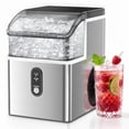 thumbnail image 1 of FREE VILLAGE Nugget Ice Maker Countertop Ready in 7 Mins,33lbs/24H Chewable Pellet Ice Machine with Self-Cleanin Function,Portable Ice Makers with Ice Scoop & Basket for Home Kitchen Office,Steel, 1 of 7