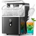thumbnail image 1 of FREE VILLAGE Nugget Ice Makers Countertop,Portable Ice Maker Machine with Self-Cleaning,35lbs/24H,Crushed Ice Machine with Handle & Scoop for Home,Kitchen,Office and Camping - Black, 1 of 9