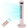 thumbnail image 1 of Tower Fan Portable Floor Fans with Remote Control,90°Oscillating 36" Quiet Cooling 12H Timer Standing Bladeless Electric Fans 3 Speeds Wind 3 Modes Bedroom Office Dorm Room (36 inch,Pink), 1 of 7