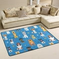 thumbnail image 1 of FREEAM Cute Animal Dog Non Slip Area Rug for Living Dinning Room Bedroom Kitchen, 2' x 3'(24 x 36 Inch), Dog Paw Nursery Rug Floor Carpet Yoga Mat, 1 of 6