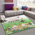 thumbnail image 1 of FREEAM Easter Holiday Non Slip Area Rug for Living Dinning Room Bedroom Kitchen, 2' x 3'(24 x 36 Inch), Easter Rabbit Nursery Rug Floor Carpet Yoga Mat, 1 of 6