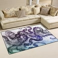 thumbnail image 1 of FREEAM Ocean Animal Area Rug 3'x5', Abstract Hipster Octopus Polyester Area Rug Mat for Living Dining Dorm Room Bedroom Home Decorative, 1 of 6