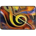 thumbnail image 1 of FREEAM Oil Painting Musical Note Bath Mat Non Slip Absorbent Super Soft Bathroom Rugs Carpet Area Rug Door Mats for Living Room Entryway Bedroom Office 23.6x15.7 Inch, 1 of 5