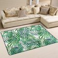 thumbnail image 1 of FREEAM Palm Tree Non Slip Area Rug for Living Dinning Room Bedroom Kitchen, 4' x 6'(48 x 72 Inch), Watercolor Tropical Leaves Nursery Rug Floor Carpet Yoga Mat, 1 of 6