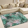 thumbnail image 1 of FREEAM Palm Tree Non Slip Area Rug for Living Dinning Room Bedroom Kitchen, 4' x 5'(48 x 63 Inch), Tropical Floral Nursery Rug Floor Carpet Yoga Mat, 1 of 6