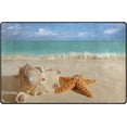 thumbnail image 1 of FREEAM Seashell Non Slip Area Rug for Living Dinning Room Bedroom Kitchen 4' x 6' Ocean Nursery Rug Floor Carpet Yoga Mat, 1 of 6
