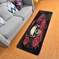 thumbnail image 1 of FREEAM Skull Rose Runner Rug - 24"x72" Ultra Soft Non-Slip Floor Mat Washable Area Rugs for Kitchen Bathroom Entry Home Decor, 1 of 7