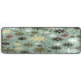 thumbnail image 1 of FREEAM Snowflakes Pattern Non-Slip Runner Rug Area Rug Washable Rectangle Rug for Bedroom Living Room Bathroom Hallways Home Decor 72x, 1 of 7
