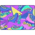 thumbnail image 1 of FREEAM Soft Foam Nursery Area Rugs Roller Skates Retro Non Slip Play Mats for Kids Boys Girls Playing Room Living Room80x58 inch, 1 of 6