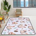 thumbnail image 1 of FREEAM Soft Foam Nursery Area Rugs Watercolor Squirrels Oak Acorns Non Slip Play Mats for Kids Boys Girls Playing Room Living Room72x48 inch, 1 of 6