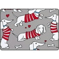 thumbnail image 1 of FREEAM Soft Rug Large Area Rugs, Dachshund in Cardigan Gray Comfortable Indoor Carpet, Baby Play Mat for Living Room Bedroom Nursery Home Decor Floor Mat 72x48inch, 1 of 6