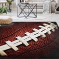 thumbnail image 1 of FREEAM Sport Football Non Slip Area Rug for Living Dinning Room Bedroom Kitchen, 4' x 5'(48 x 63 Inch), Football Nursery Rug Floor Carpet Yoga Mat, 1 of 6