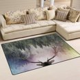 thumbnail image 1 of FREEAM Tree of Life Area Rug 3'x5', Antler and The Forest Polyester Area Rug Mat for Living Dining Dorm Room Bedroom Home Decorative, 1 of 5