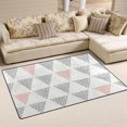 thumbnail image 1 of FREEAM Triangular Geometric Designs Area Rug Rugs Non-Slip Floor Mat Doormats Living Room Bedroom 31 x 20 Inch, 1 of 5