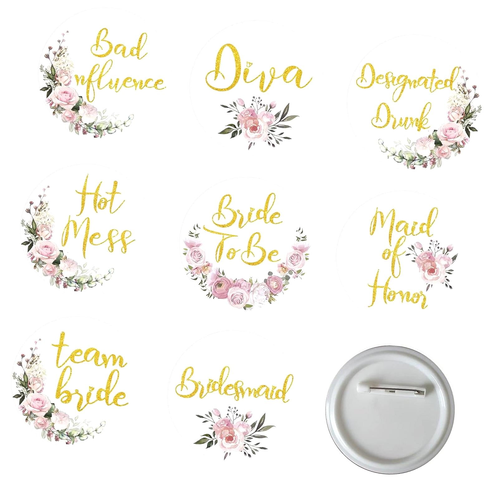 team bride bridesmaid brooch
