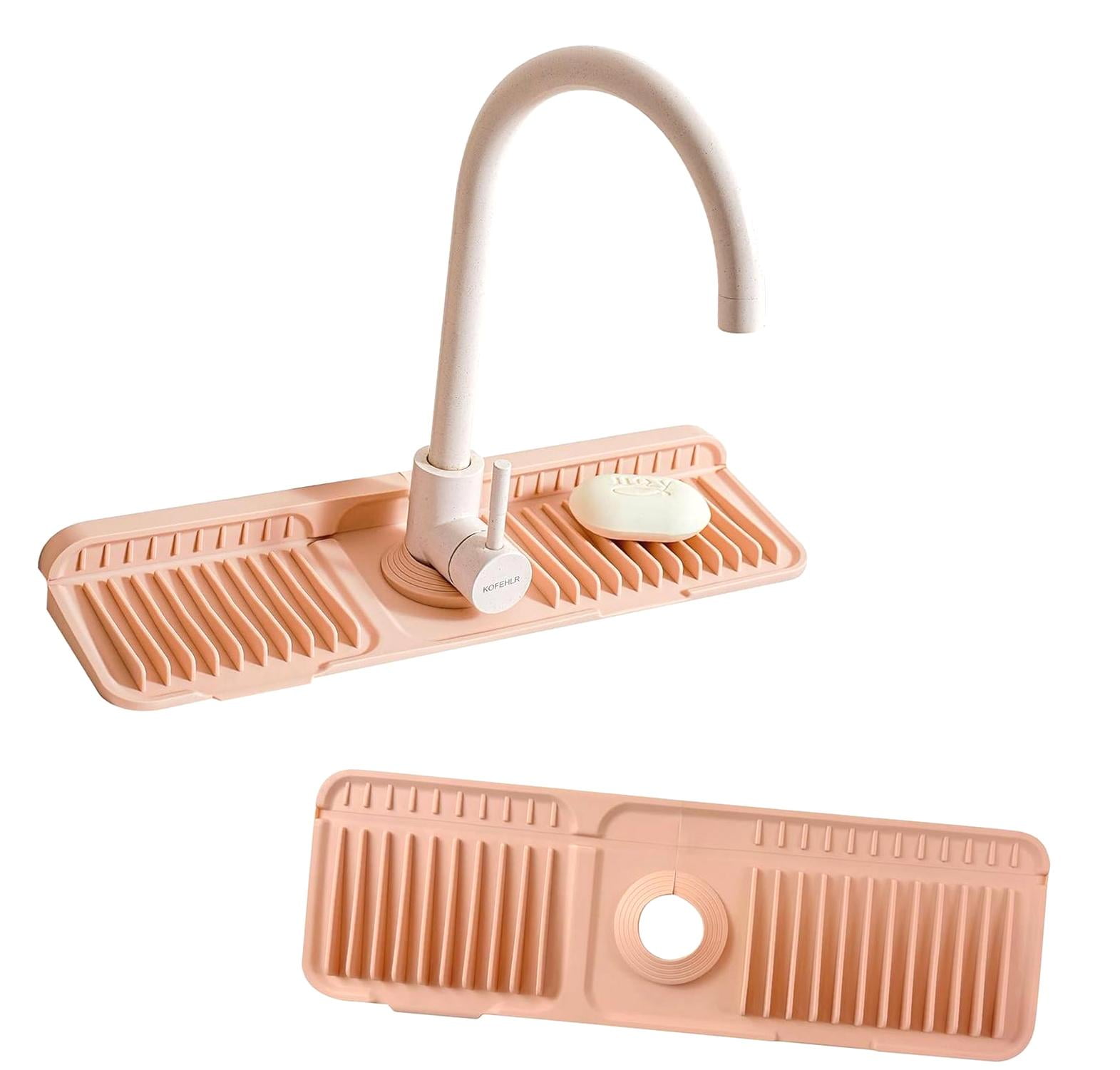 ZJWZLG 14.57" Silicone Sink Splash Guard - Essential Kitchen Sink Accessory With Drip Tray 4 thumbnail image