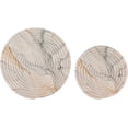 thumbnail image 1 of FREEAMG 2 PCS Beige Marble Printed Round Woven Pot Holders Trivets Set, Pure Cotton Coasters Placemats for Cooking Baking Hot Dish Pan Pot Bowl Teapot, 1 of 5