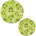 thumbnail image 1 of FREEAMG 2 Pack Cute Pond Frog Dragonfly Butterfly Round Cotton Woven Pot Holders Trivets Set, Heat Resistant Pad Mat for Kitchen Decor Cooking Supplies, 1 of 5