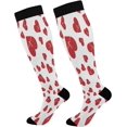 thumbnail image 1 of FREEAMG 2 Pair Lovely Love Heart Compression Socks for Women Men,Knee High Stockings for Athletic Sports,Running,Travel, 1 of 7