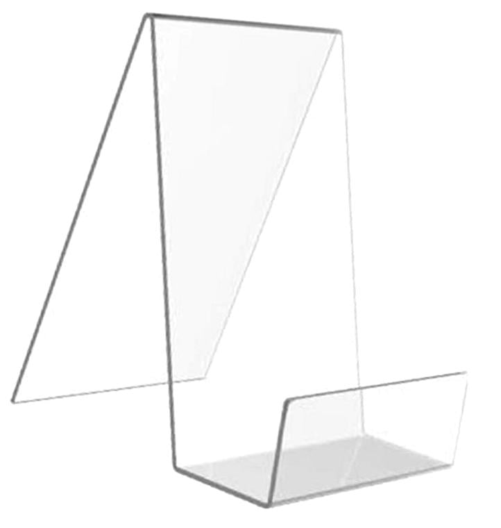 FREEAMG 2 Piece Clear Acrylic Book Stand Set with Ledge Easels, Ideal ...