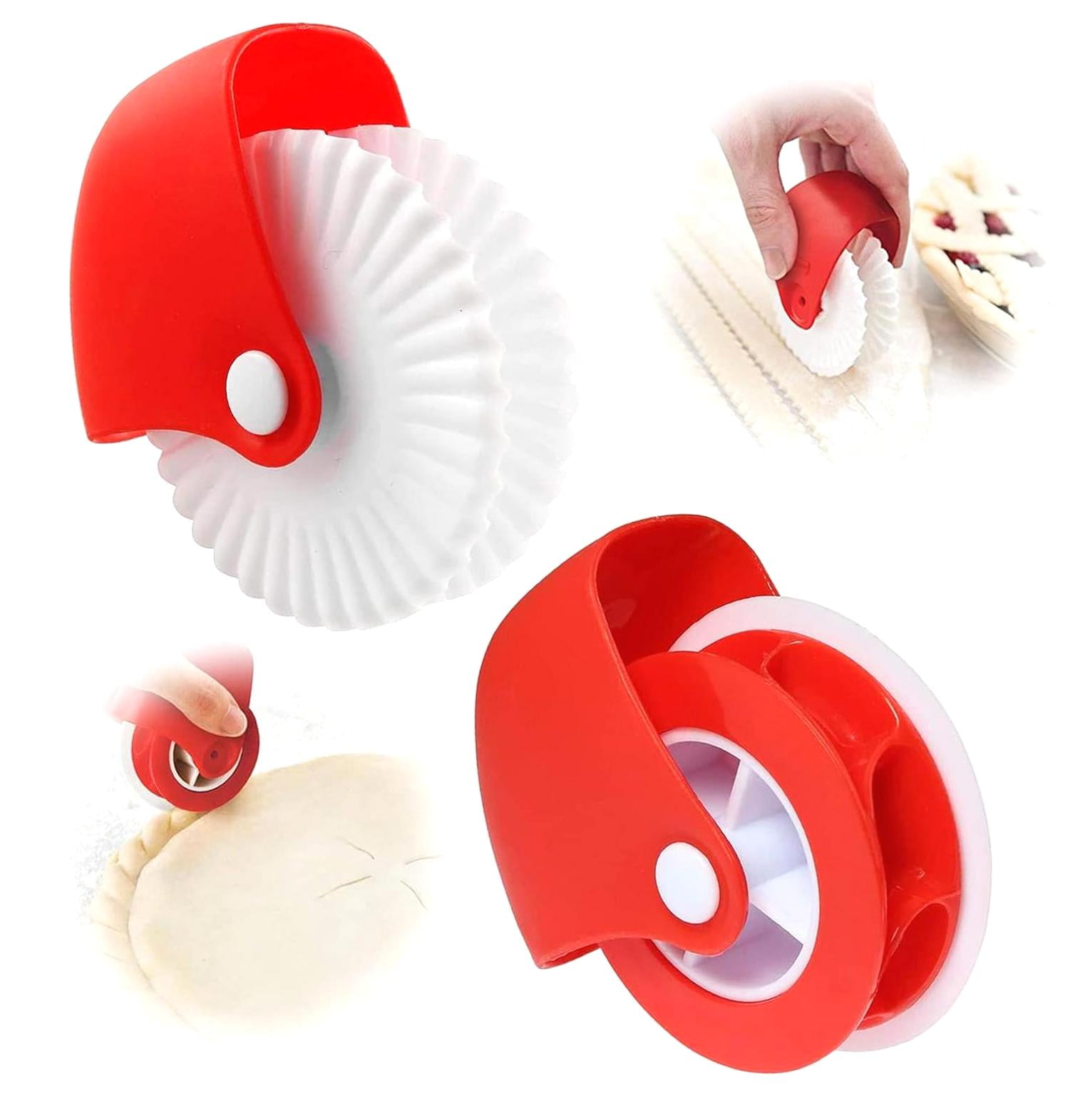 FREEAMG 2-Piece Pastry Cutting Wheel Set, Decorative Pie Crust Cutter ...