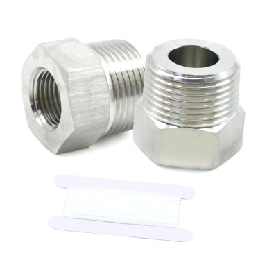 BRENNAN 5-Pack 3/8 MNPT X 3/8 MNPT Hex Nipple | Plated Steel Hydraulic Fitting 5404-06-06