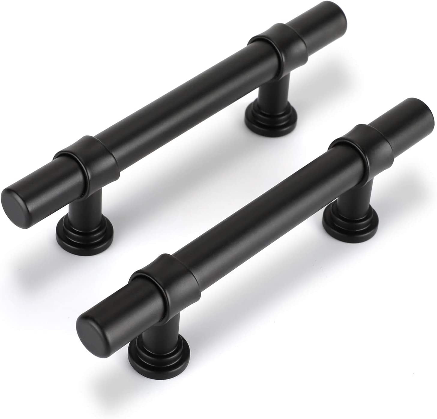 FREEAMG 6 Pack Black Cabinet Handles 3 inch Black Cabinet Pulls Matte ...