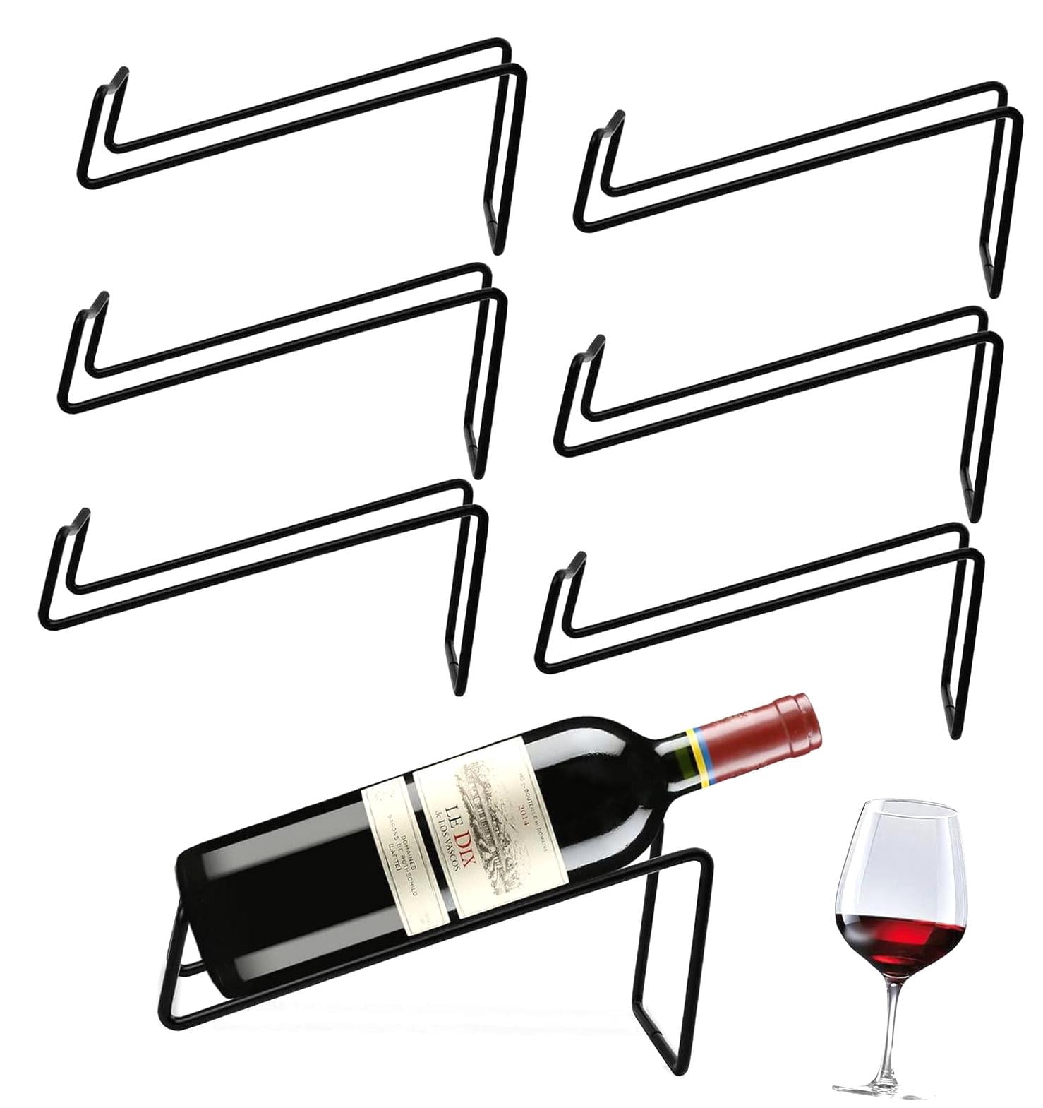 Bottle Rack Handle FREEAMG 6Pcs Single Bottle Rack, Tabletop Display Holder, Iron Bottle ...