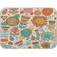 thumbnail image 1 of FREEAMG Absorbent Dishes Drainer/Rack Mat for Countertop Small Size 16 x 18 inch, Microfiber Dish Drying Pads Kitchen Counter Draining Pad Botanic Texture Detailed Flowers, 1 of 7