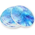 thumbnail image 1 of FREEAMG Abstract Universe Blue Coasters for Drinks Set of 4, Absorbent Ceramic Drink Coaster with Cork Base for Wooden Coffee Table, Cool Housewarming Gift for Home Decor, 1 of 6