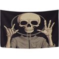 thumbnail image 1 of FREEAMG Aliens Apeace Sign Tapestry Hippie Wall Hanging Tapestries Aesthetic Decorative for Living Room Bedroom Ceiling 80x60In, 1 of 7