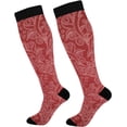 thumbnail image 1 of FREEAMG American Flag Stars Grid Compression Socks for Women and Men, 1 Pair, 1 of 7