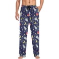thumbnail image 1 of FREEAMG Animal Astronauts Pajama Pants for Men, Men's Separate Bottoms, Pure Cotton Comfortable Lounge Pants（469）, 1 of 7