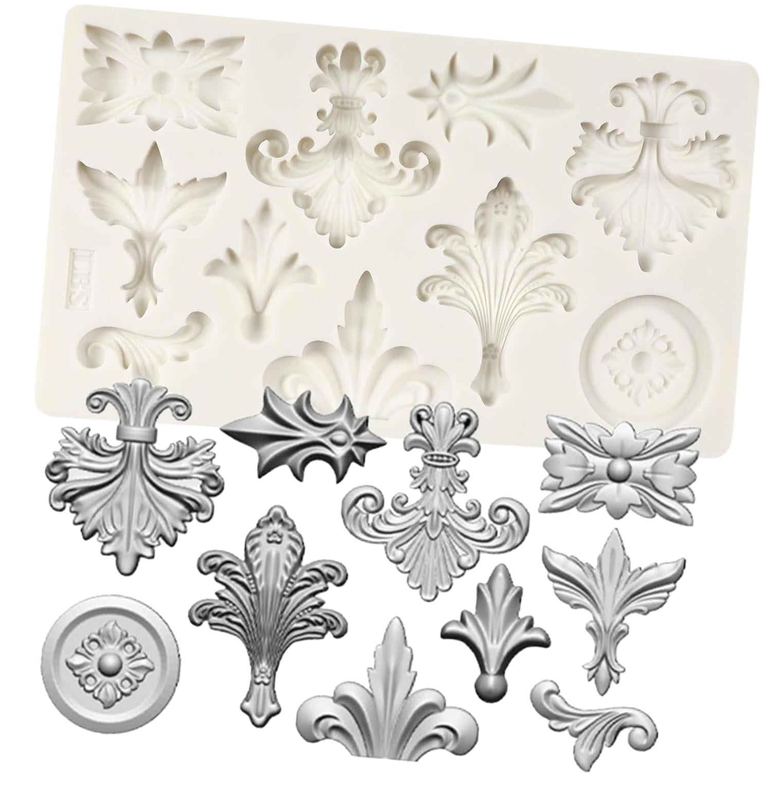 MINFEIDMS Green Fairy Garden Silicone Mold - Fondant, Chocolate, Clay Mold For Cake Decorating