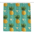 thumbnail image 1 of FREEAMG Bath Curtains Shower Curtain Geometric Pineapple Bathroom Waterproof Machine Washable Fabric Decor Shower Curtains for Bathroom, 66x72 inch, 1 of 6