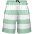 thumbnail image 1 of FREEAMG Blue And Red Horizontal Stripe Fashion Striped Pattern Men's Pajama Pants Shorts Sleepwear Lounge Pajama Bottoms, 1 of 7