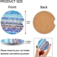 thumbnail image 1 of FREEAMG Blue Waves Pattern Car Coaster for Cup Holders,2 PCS Absorbent Ceramic Car Cup Coasters Universal Vehicle Non-Slip Car Cup Holder Coaster, 1 of 6