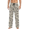 thumbnail image 1 of FREEAMG Brown Desert Digital Camouflage Pajama Pants for Men, Men's Separate Bottoms, Comfortable Lounge Pants for Men（243）, 1 of 7