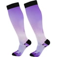 thumbnail image 1 of FREEAMG Butterfly Compression Socks for Men & Women Knee High Stockings for Running, Sport, Hiking & Travel, 1 of 7