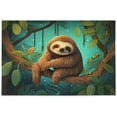 thumbnail image 1 of FREEAMG Cartoon Sloth Green Puzzle 1000 Pieces - Wooden Jigsaw Puzzles for Family Games - Suitable for Teenagers and Adults, 1 of 7