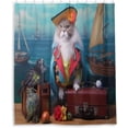 thumbnail image 1 of FREEAMG Cat Parrot and Suitcase Shower Curtain for Bathroom, Decorative Bath Bathroom Accessories with 12 Pack Hooks for Home Hotels, 60 X 72 in, 1 of 6