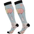 thumbnail image 1 of FREEAMG Celebrate Holiday Canada Day Beavers Elements Compression Socks for Women and Men, 1 Pair, 1 of 7