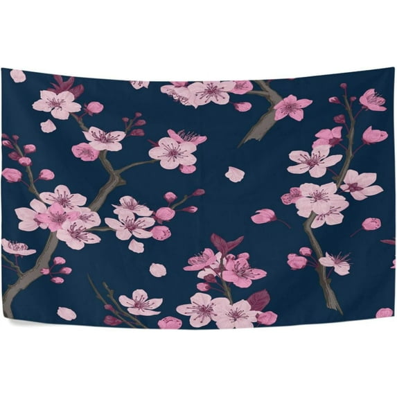 FREEAMG Cherry Blossoms Tapestry Aesthetic Tapestry Wall Hanging for Home Decor 60" x 40" Inches