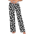 thumbnail image 1 of FREEAMG Chic Lifelike Floral Pattern Drawstring Lounge Wide Leg Pajama Sleepwear Bottom, 1 of 5