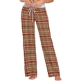thumbnail image 1 of FREEAMG Chic Pattern Floral Drawstring Lounge Wide Leg Pajama Sleepwear Bottom, 1 of 6