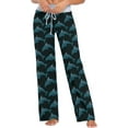 thumbnail image 1 of FREEAMG Chic Pattern Floral Drawstring Lounge Wide Leg Pajama Sleepwear Bottom, 1 of 5