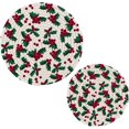 thumbnail image 1 of FREEAMG Christmas Branches Pot Holder Trivets Set of 2, Heat Resistant Cotton Rope Round Trivets for Hot Dishes, Bowl,Teapot, Hot Pot and Pans, 1 of 7