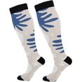 thumbnail image 1 of FREEAMG Christmas Decoration Compression Socks for Men & Women Running Stockings Knee High Socks for Gardening Running Cycling Travel and Climbing, 1 Pair, 1 of 7