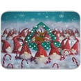 thumbnail image 1 of FREEAMG Christmas Elves Dish Drying Mat Reversible Microfiber Kitchen Dish Mat Super Absorbent Dish Drainer Mat for Kitchen Counter, 16"x18", 1 of 7
