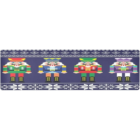 FREEAMG Christmas Nutcrackers Pot Holders Durability Trivets for Hot Pots and Pans Waterproof Winter Snow Table Runner Versatility Trivet Mats Table Mats